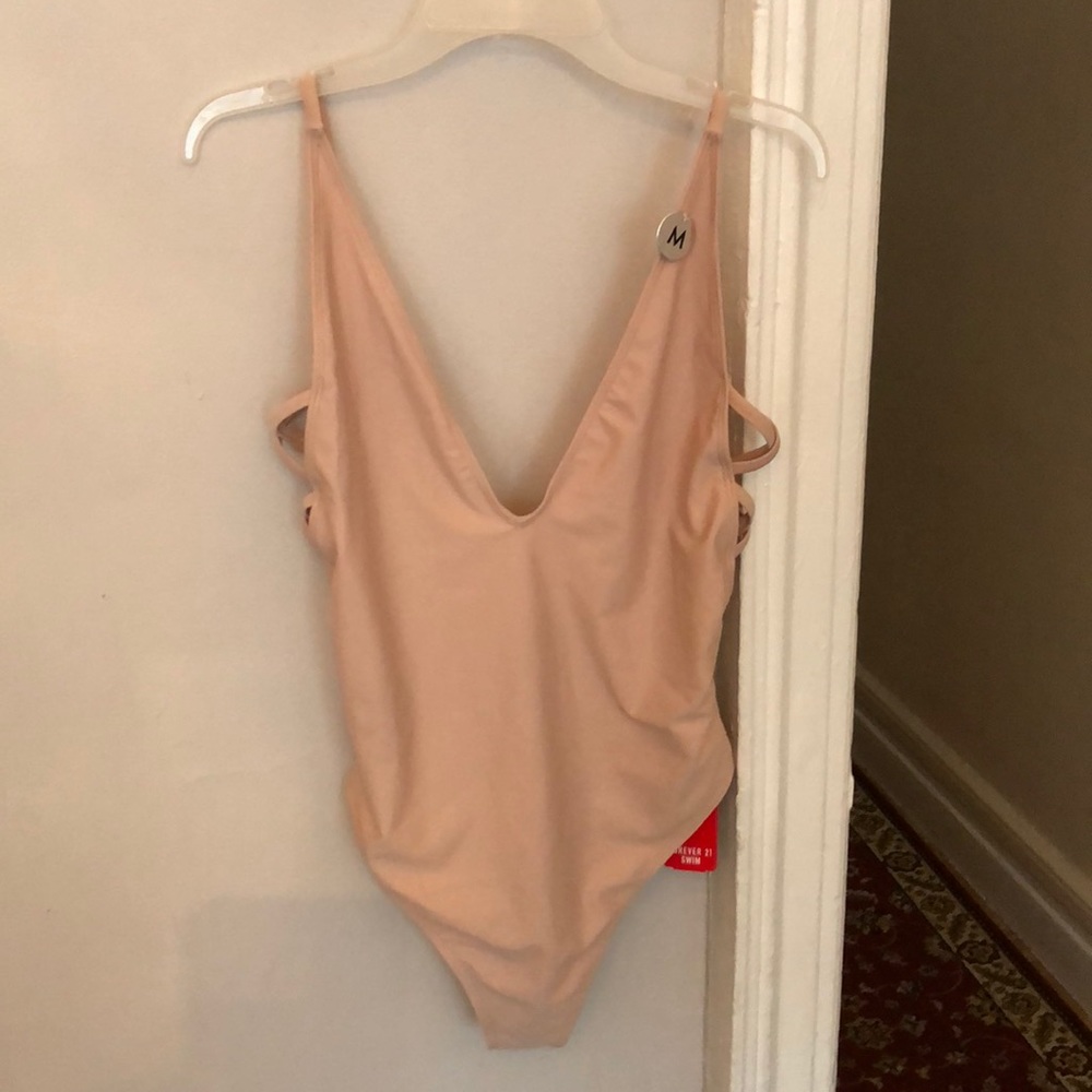 Forever 21 nude one piece swimsuit